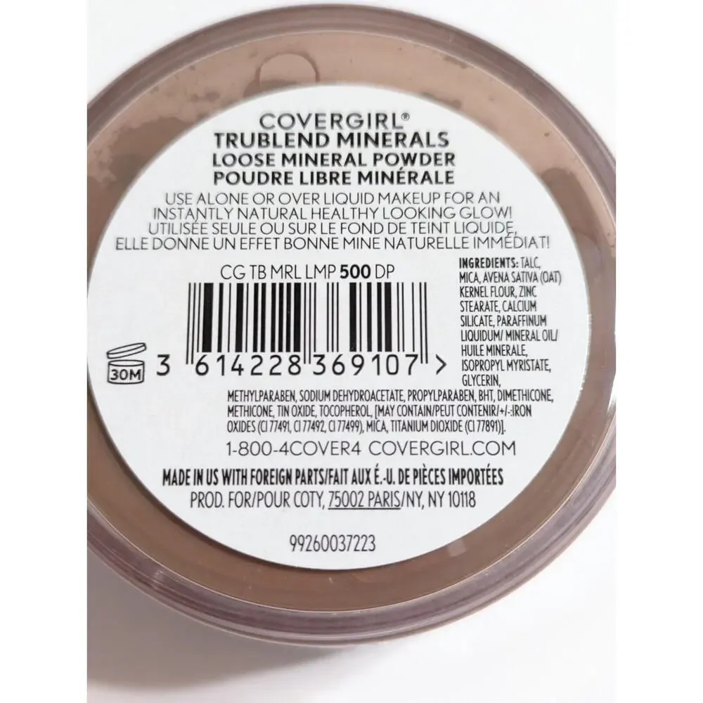 Covergirl Trublend Minerals, Loose Mineral Powder, 500 Deep 0.63 Oz